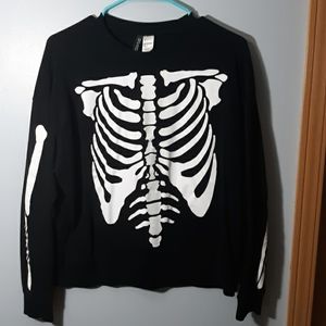 Black skeleton sweater